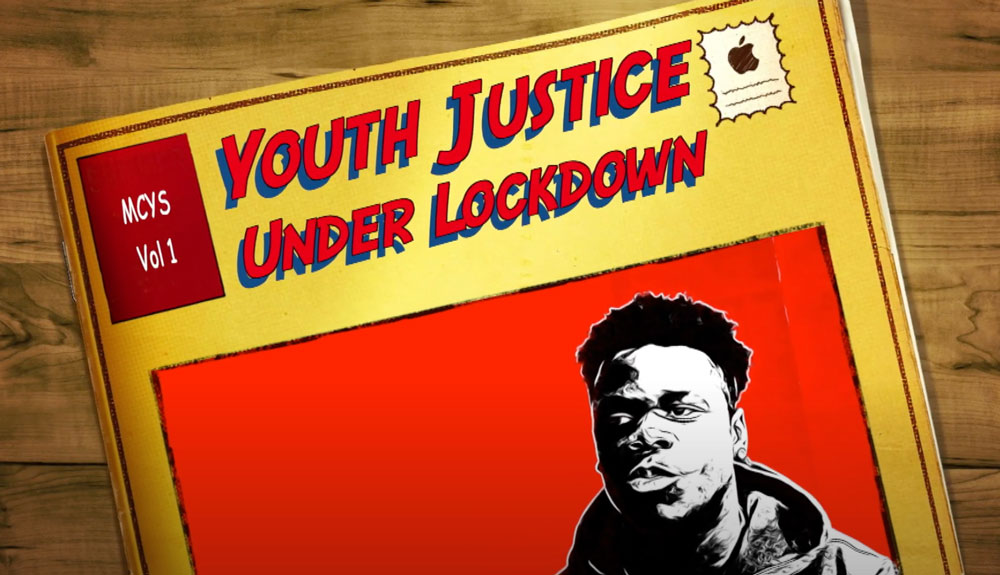 Image illustrating youth justice under lockdown, focusing on the effects of confinement on rehabilitation and support services.