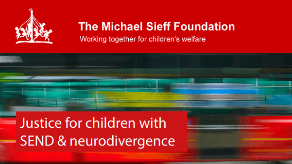 Michael Staff Foundation logo displayed prominently on a vibrant red background.